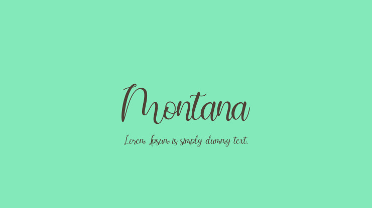 Montana Font Family