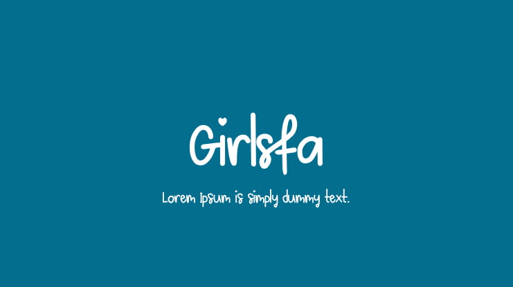 Girlsfa Font