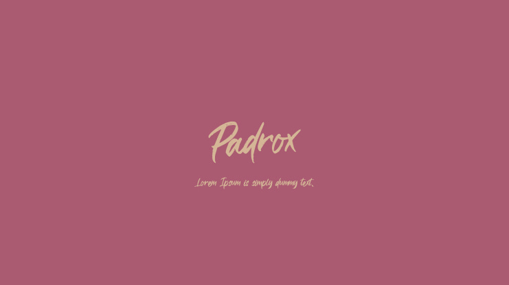 Padrox Font