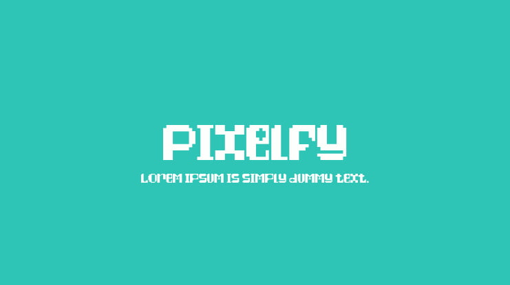 Pixelfy Font