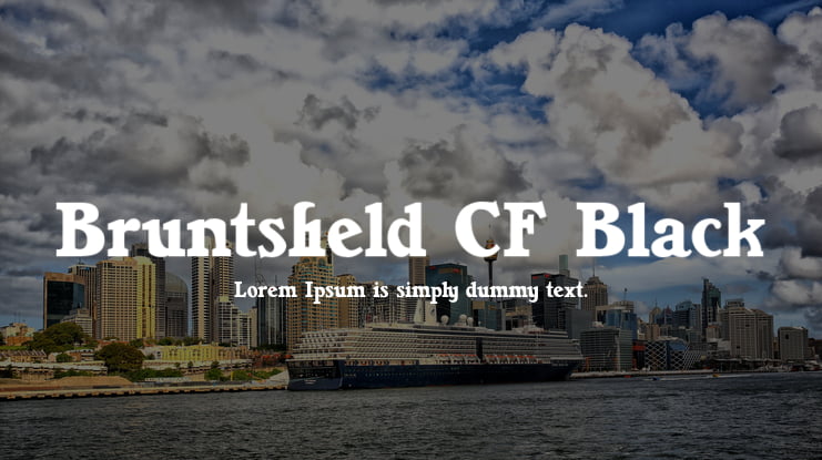 Bruntsfield CF Black Font