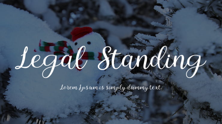 Legal Standing Font