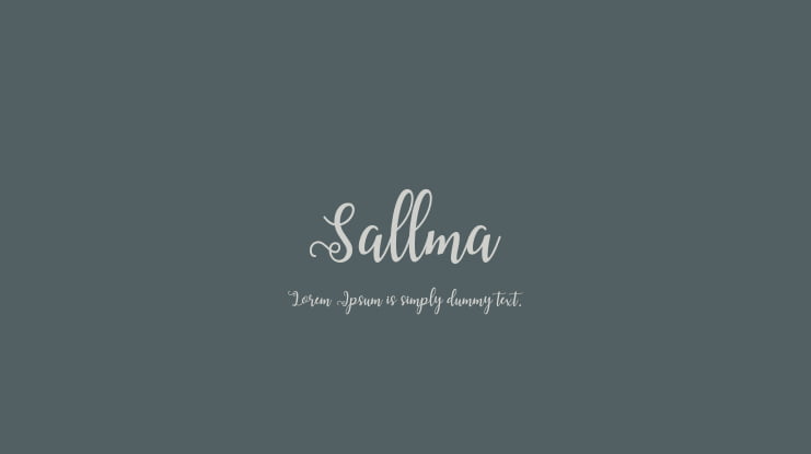 Sallma Font