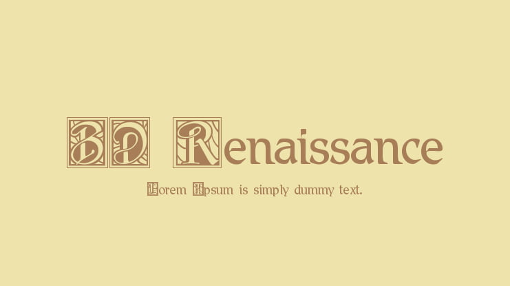 BD Renaissance Font