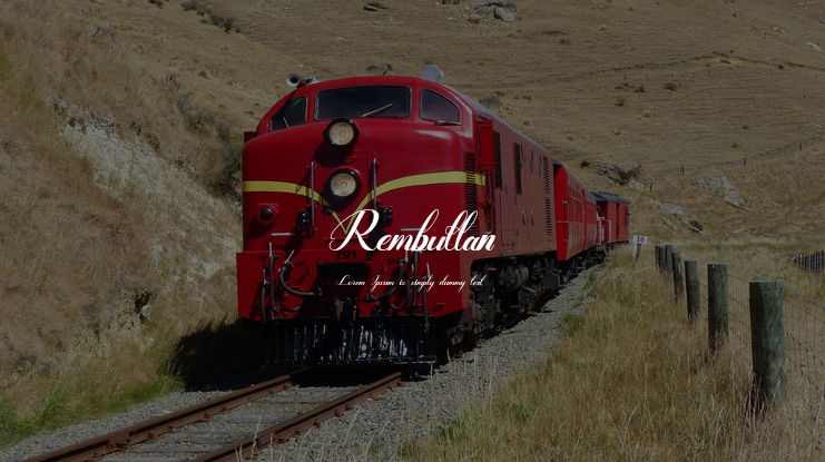 Rembullan Font