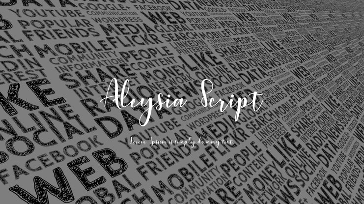 Aleysia Script Font