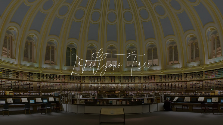 Lovellyana Free Font