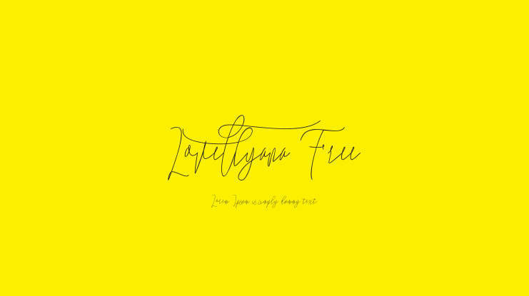 Lovellyana Free Font