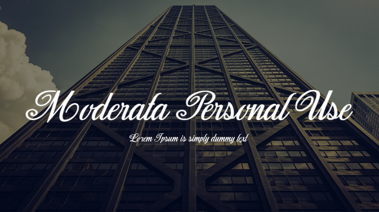 Moderata Personal Use Font