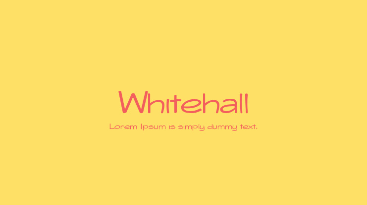 Whitehall Font