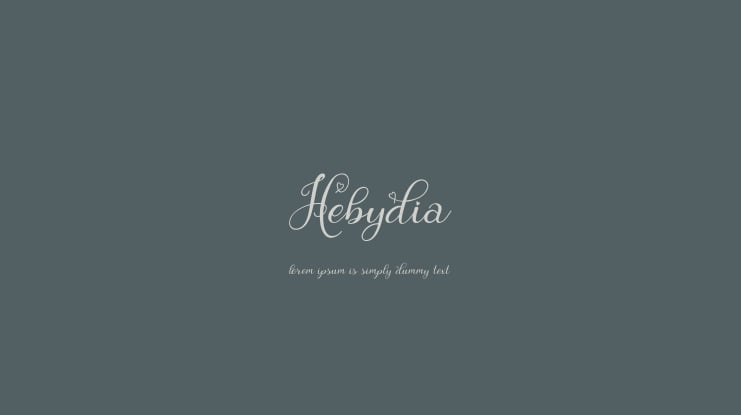 Hebydia Font