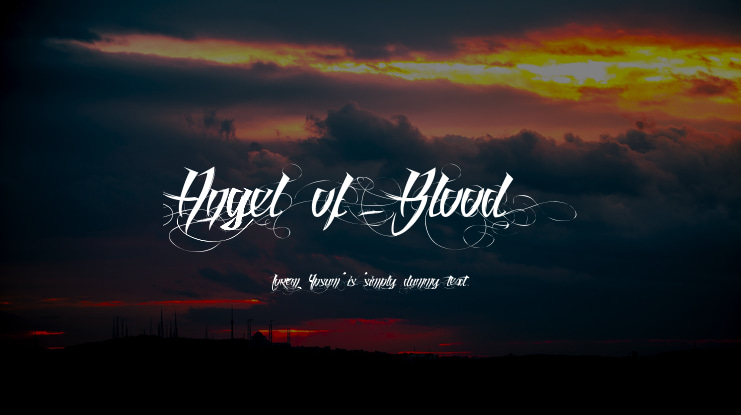 Angel of Blood Font Family