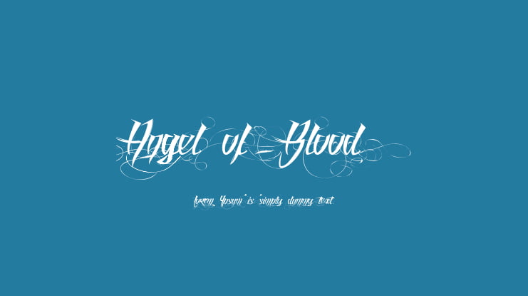 Angel of Blood Font Family
