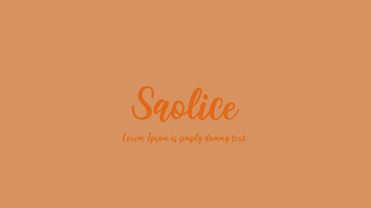 Saolice Font