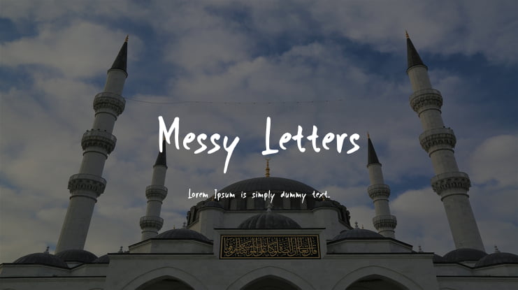 Messy Letters Font