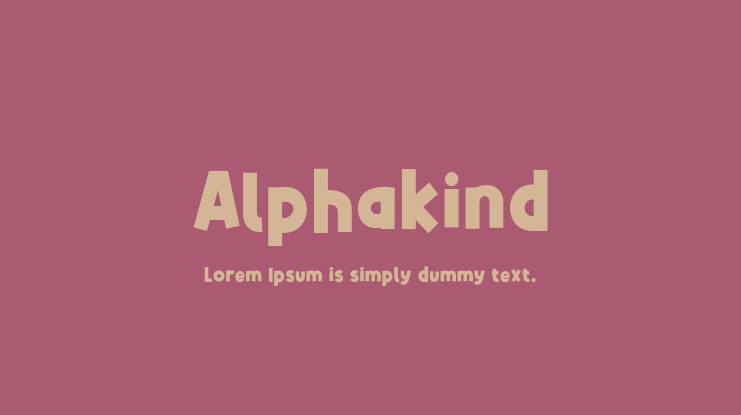 Alphakind Font