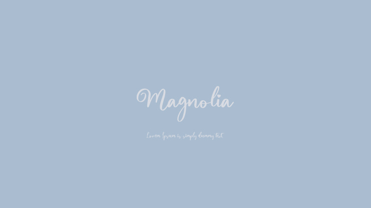 Magnolia Font