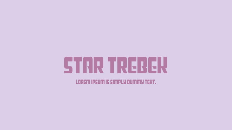 Star Trebek Font
