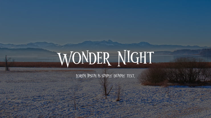 Wonder Night Font