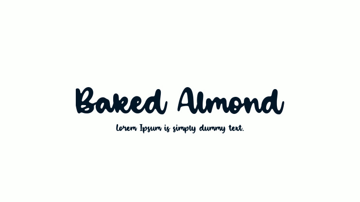 Baked Almond Font