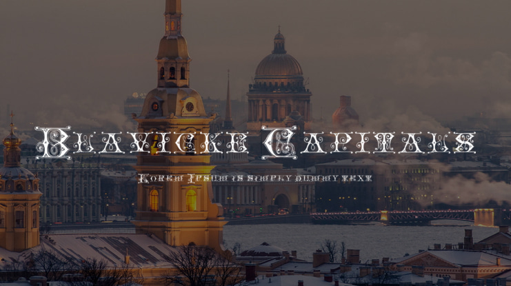 Blavicke Capitals Font