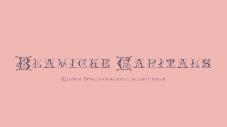 Blavicke Capitals Font