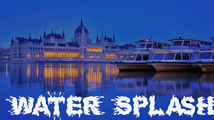Water Splash Font