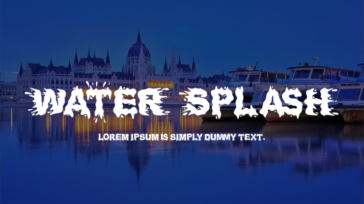 Water Splash Font