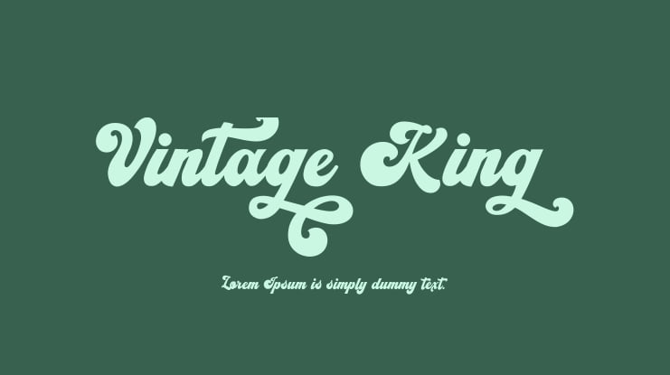Vintage King Font
