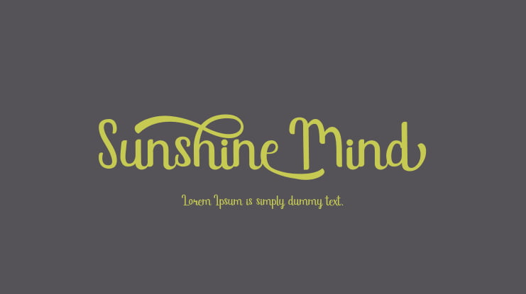 Sunshine Mind Font