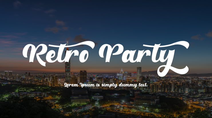 Retroparty Font