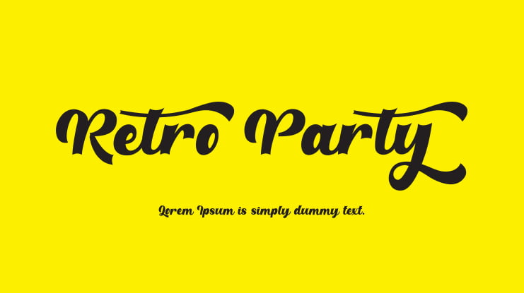 Retroparty Font