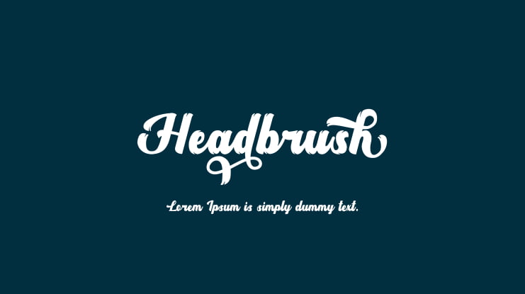 Headbrush Font