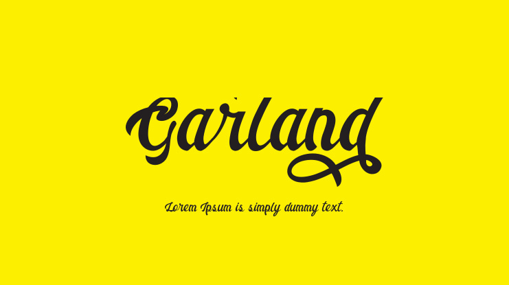 Garland Font