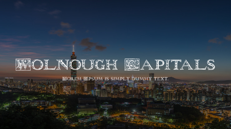 Wolnough Capitals Font