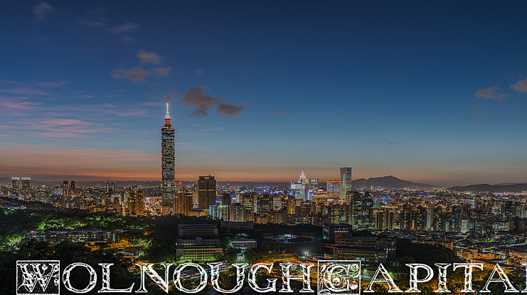 Wolnough Capitals Font