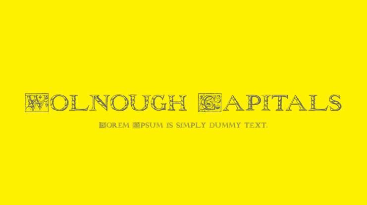 Wolnough Capitals Font