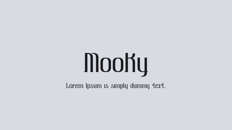 Mooky Font