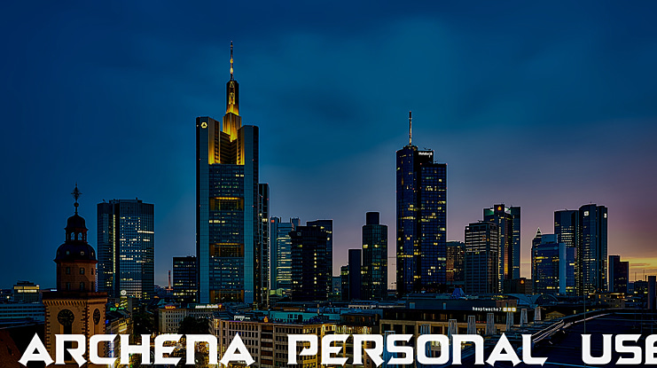 Archena Personal Use Font