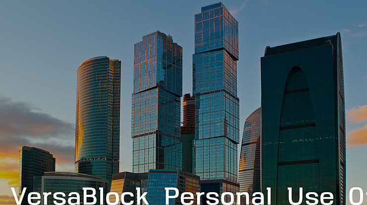 VersaBlock-Personal-Use-Only Font