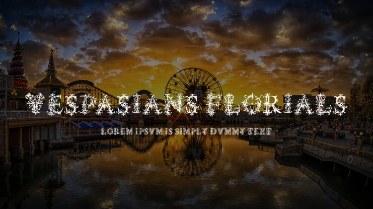 Vespasians Florials Font