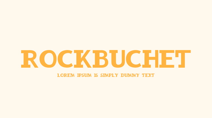 RockBuchet Font