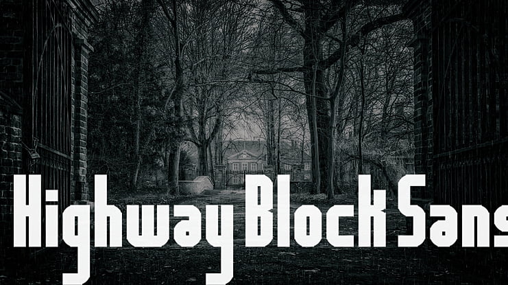 Highway Block Sans Font