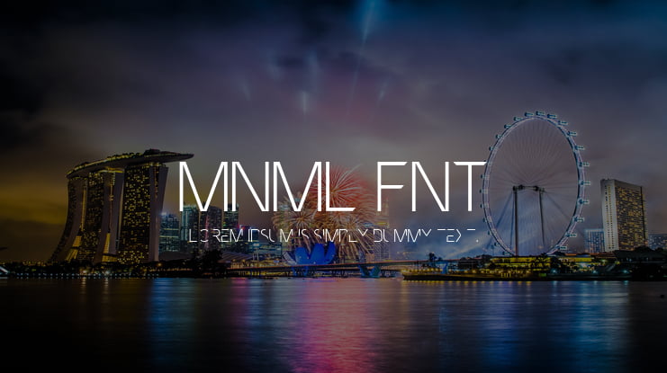 MNML FNT Font