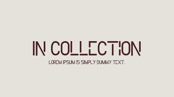 In Collection Font