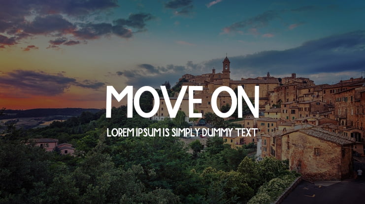 MOVE ON Font