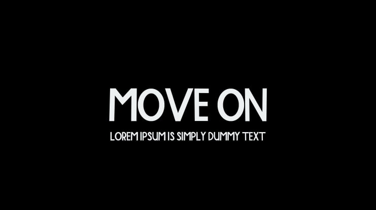 MOVE ON Font
