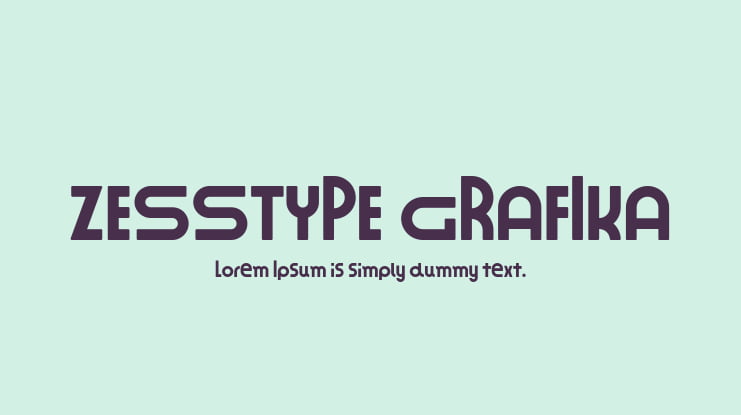 ZESSTYPE GRAFIKA Font