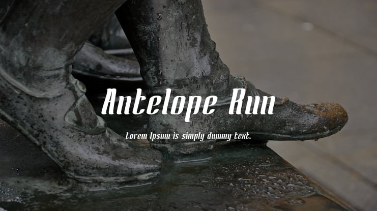 Antelope Run Font Family