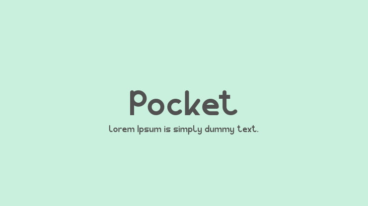 Pocket Font Family